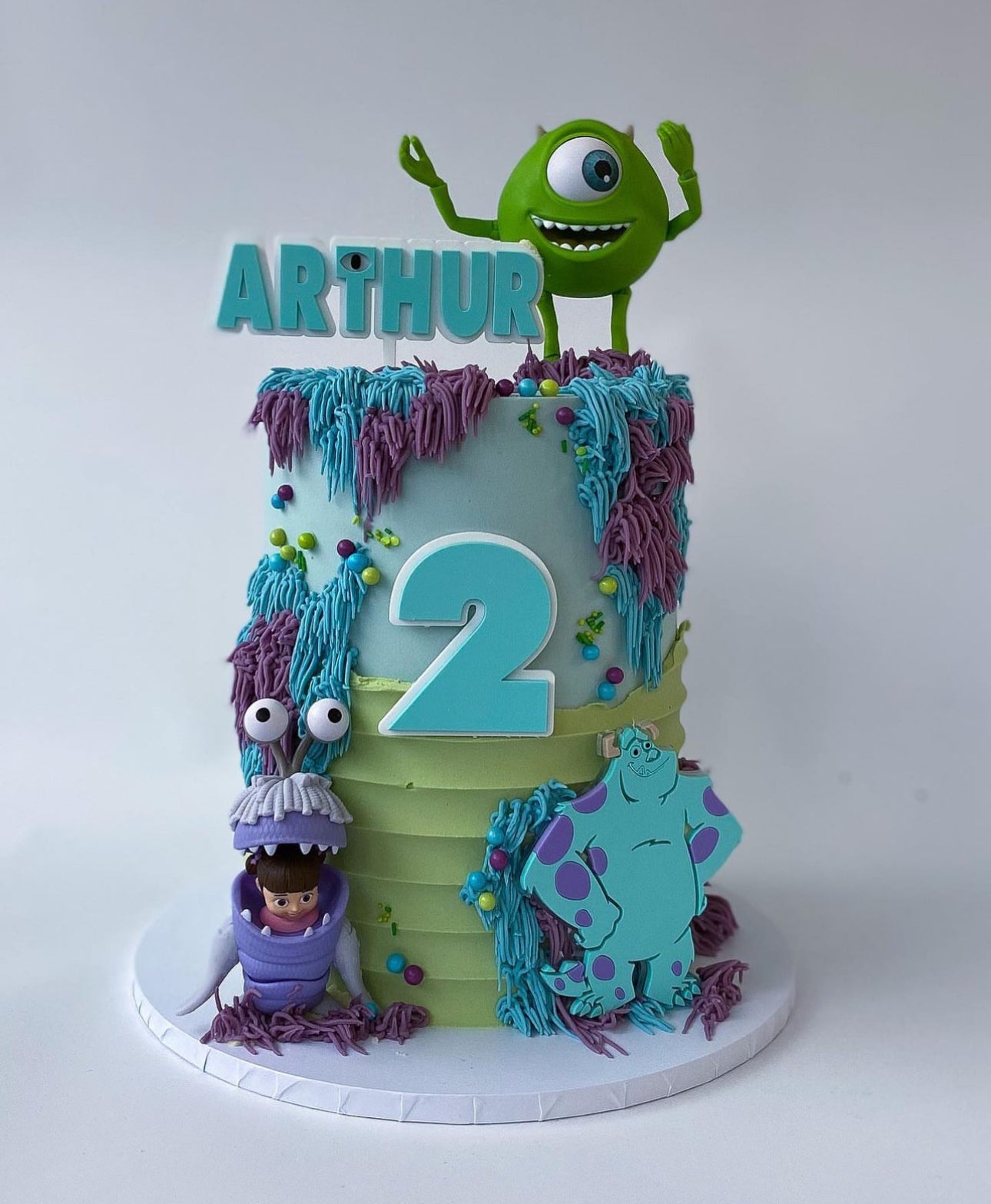 cake toppers monsters inc Monsters Inc Cake Topper and Age Charm Set