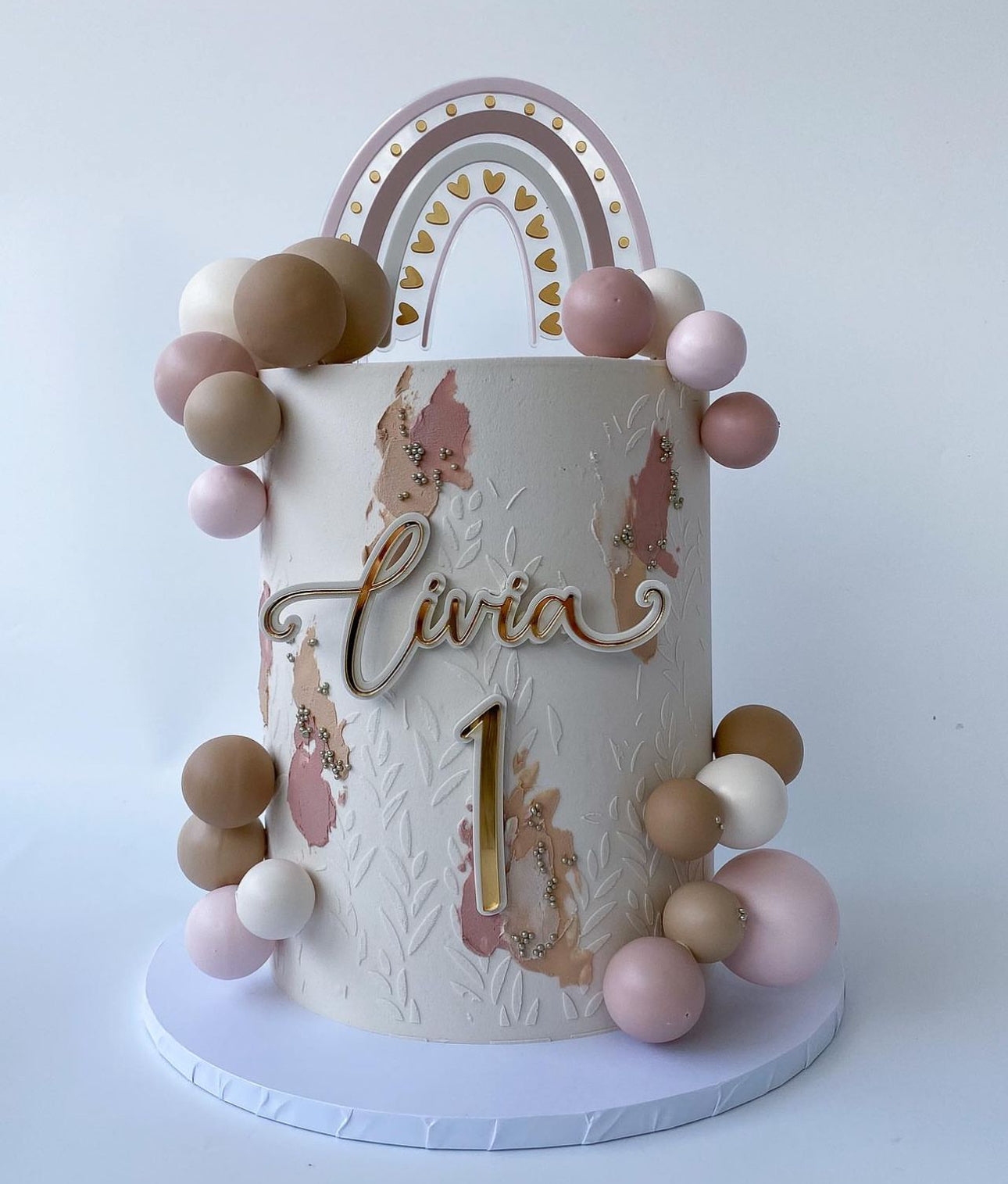 Boho Rainbow Cake Topper