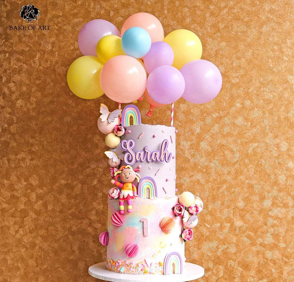 Double Layer Acrylic Cake Charm