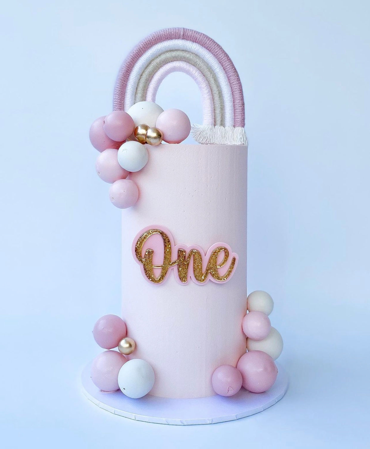 Double Layer Glitter Name Charm